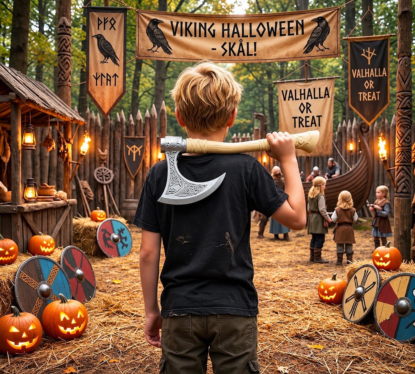 Viking Forest Axe Halloween Prop — cover photo